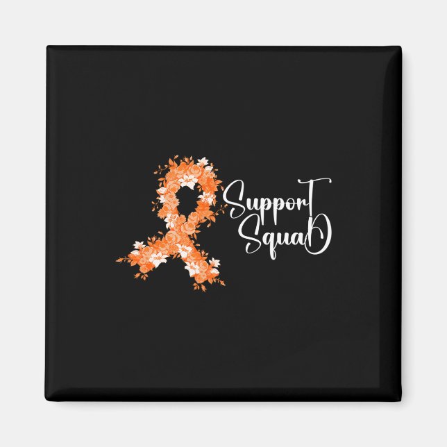 Stödtrupp Orange Band Leukemi Blodcancer  Magnet (Framsidan)