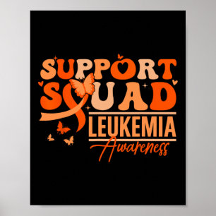 Stödtrupp Orange Band Leukemi Blodcancer Poster