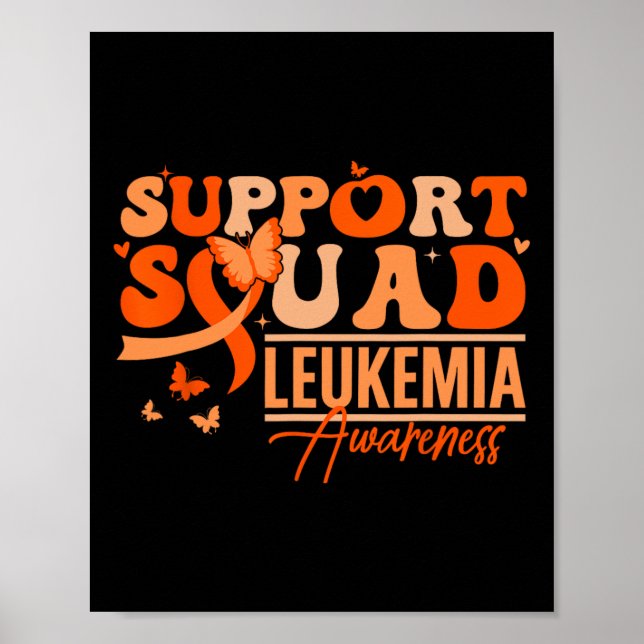 Stödtrupp Orange Band Leukemi Blodcancer  Poster (Framsidan)