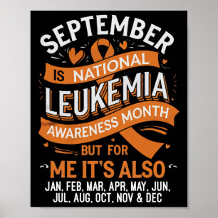 Stödtrupp Orange Band Leukemi Blodcancer Poster