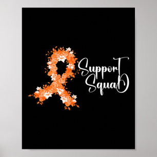 Stödtrupp Orange Band Leukemi Blodcancer Poster