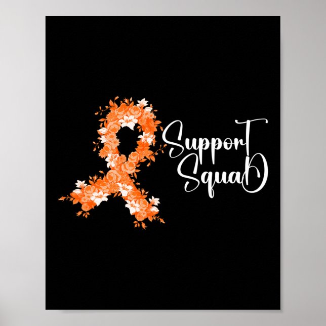 Stödtrupp Orange Band Leukemi Blodcancer  Poster (Framsidan)
