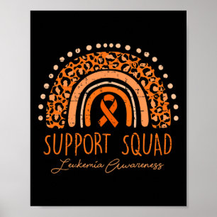Stödtrupp Orange Band Leukemi Blodcancer Poster