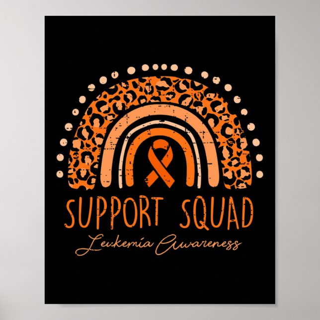 Stödtrupp Orange Band Leukemi Blodcancer  Poster (Framsidan)