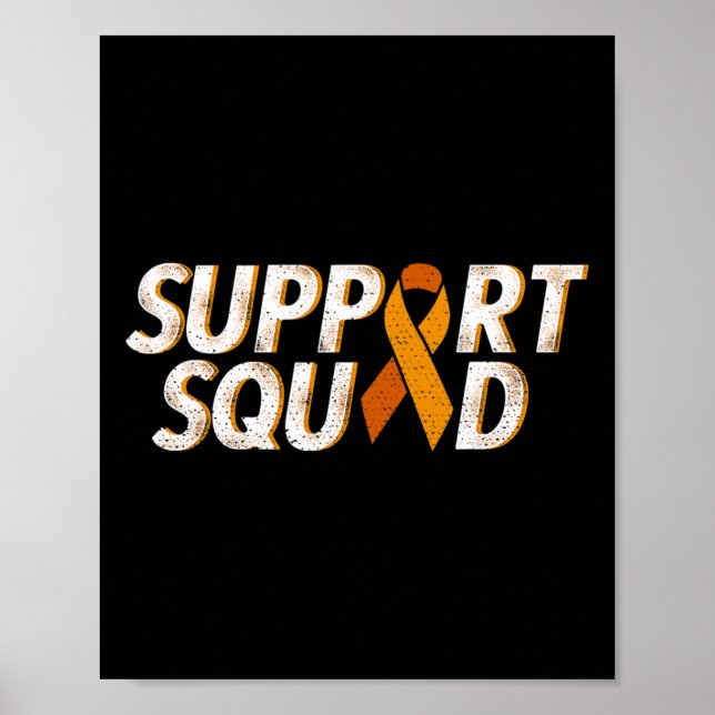 Stödtrupp Orange Band Leukemi Blodcancer  Poster (Framsidan)