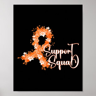 Stödtrupp Orange Band Leukemi Blodcancer Poster