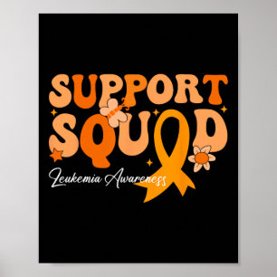 Stödtrupp Orange Band Leukemi Blodcancer Poster