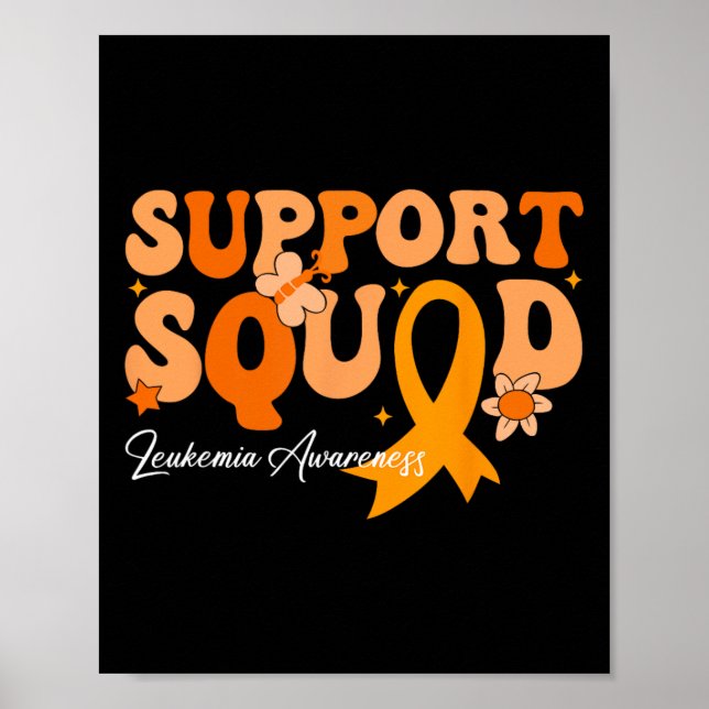Stödtrupp Orange Band Leukemi Blodcancer  Poster (Framsidan)