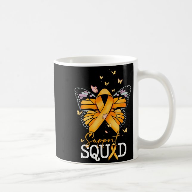 Stödtrupp Orange Band Multipel Skleros Medvetenhet Kaffemugg (Höger)