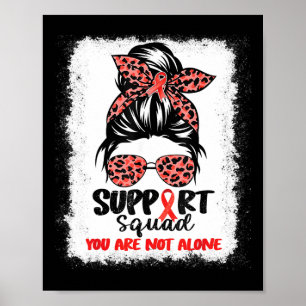 Stödtrupp Rött Warrior Blodcancer A Poster