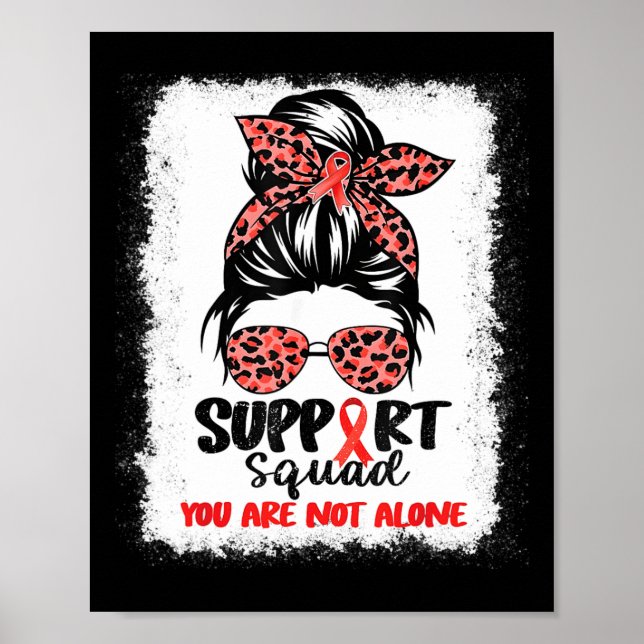 Stödtrupp Rött Warrior Blodcancer A Poster (Framsidan)