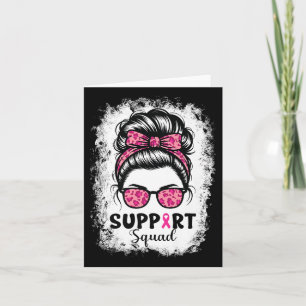 Stödtrupp Rufsigt tofs rosa krigare bröstcancer Kort