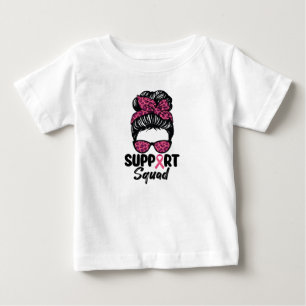 Stödtrupp Rufsigt tofs rosa krigare bröstcancer T Shirt