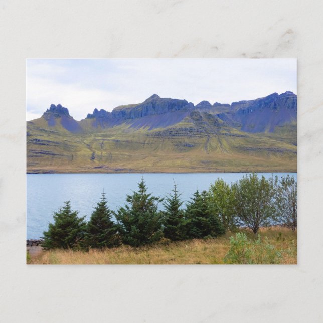 Stodvarfjordur fjord, Island Vykort (Framsida)