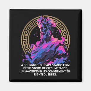 Stoffilosofi Epic Gamle Grekiska Stoicism Inspirat Magnet
