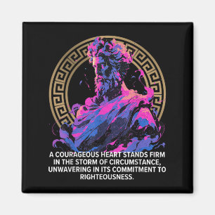 Stoffilosofi Epic Gamle Grekiska Stoicism Inspirat Magnet