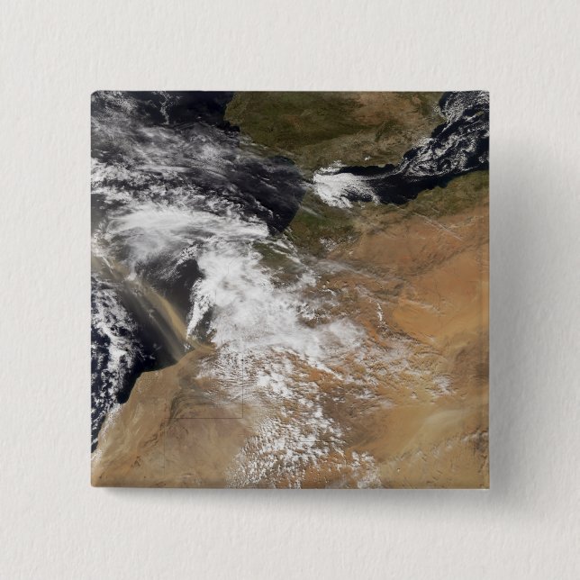 Stoftmassor utanför Marockos kusten Knapp (Framsida)