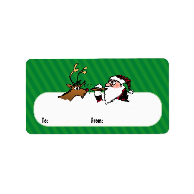 Stogie Lighting Santa Presentetiketter Adressetikett (Framsidan)