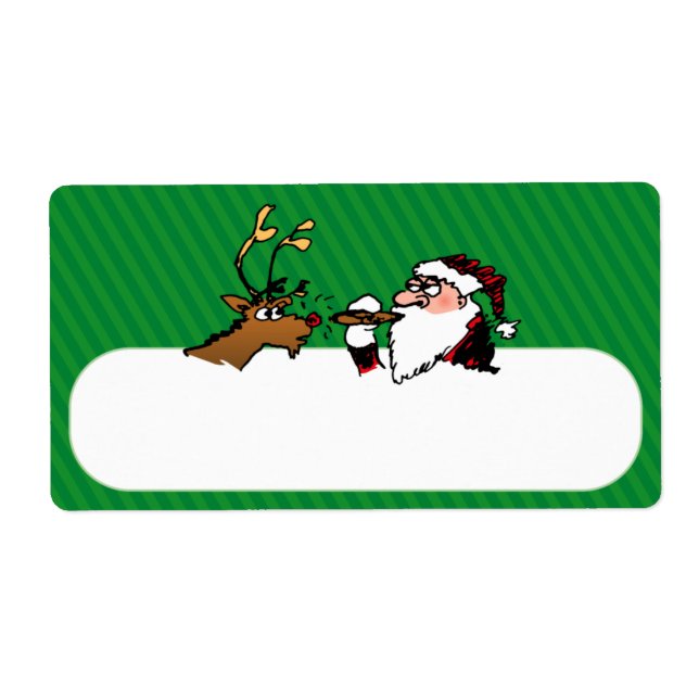 Stogie Lighting Santa Shipping Label Fraktsedel (Framsidan)