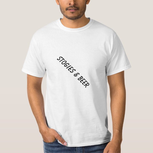 stogies & öl tee shirt (Framsida)