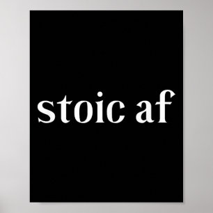 Stoic Af Roman Stoicism Gift, Ancient Zeno Cicero Poster