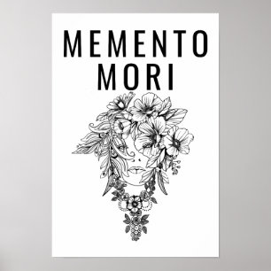 Stoic filoophy Memento Mori, Marcus Aurelius Poster