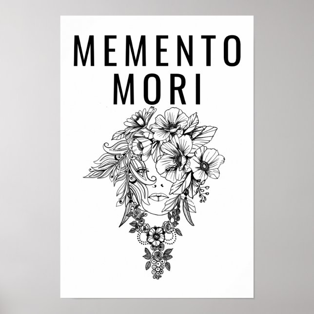 Stoic filoophy Memento Mori, Marcus Aurelius Poster (Framsidan)