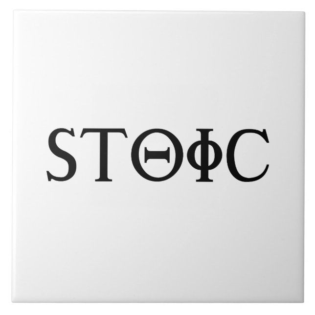 Stoic Kakelplatta (Framsidan)
