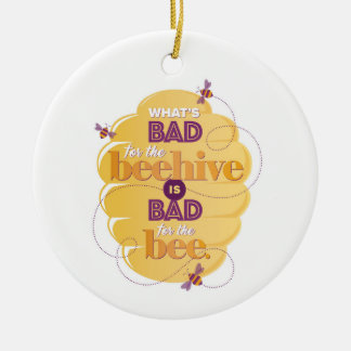 Stoic Marcus Aurelius Bad för Beehive Ornament