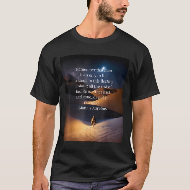 Stoic Meditations Quote T Shirt (Framsida)