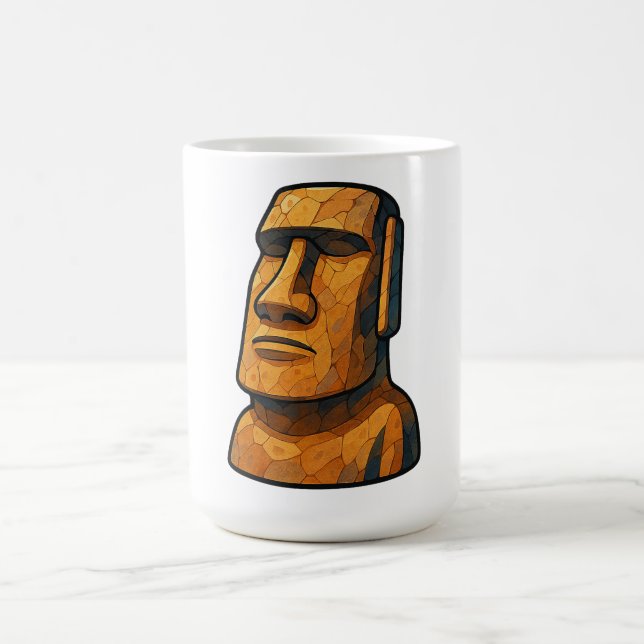 Stoic Moai Ancient Attitude Kaffemugg (Center)