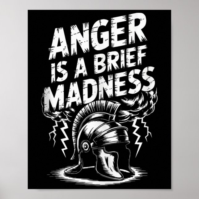 Stoic Philosoper Citote Motivational Stoicism Sene Poster (Framsidan)