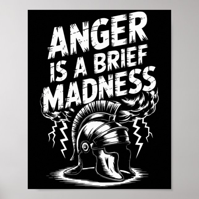 Stoic Philosoper Citote Motivational Stoicism Sene Poster (Framsidan)