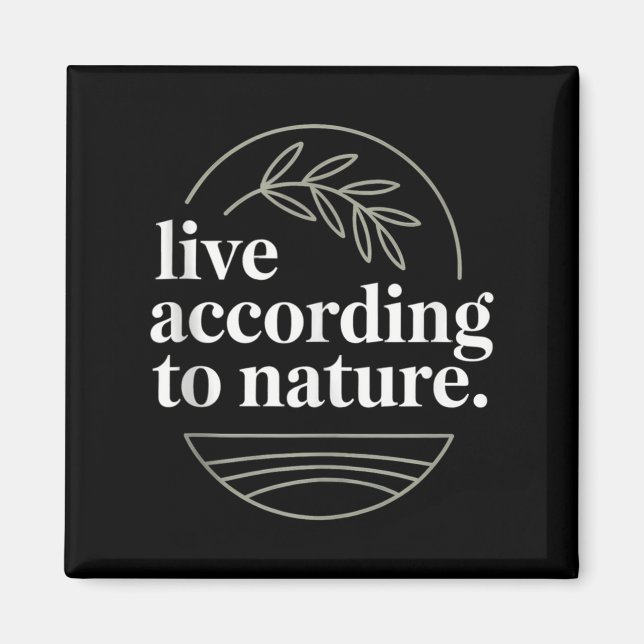 Stoic Philosoper Citote Motivational Stoicism Zeno Magnet (Framsidan)