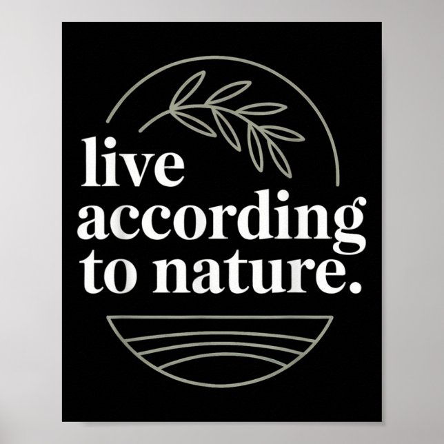 Stoic Philosoper Citote Motivational Stoicism Zeno Poster (Framsidan)