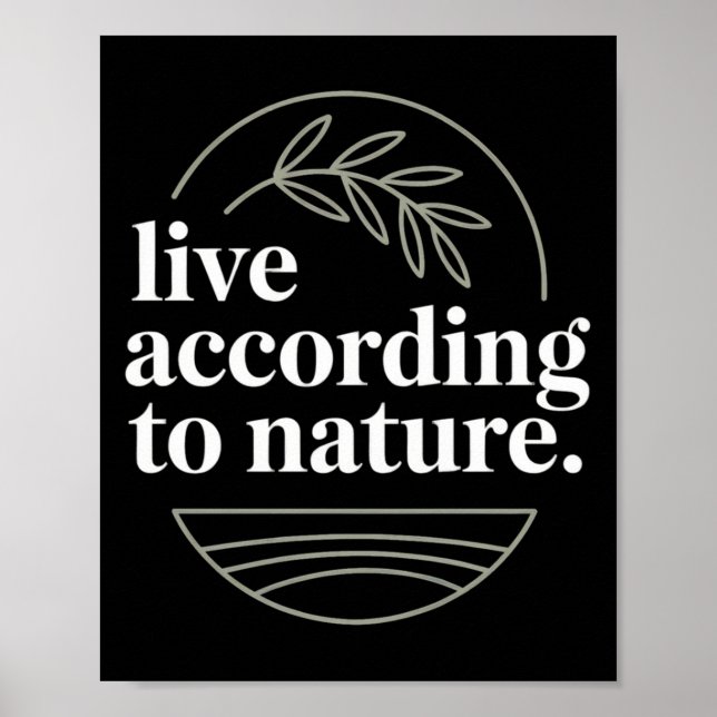 Stoic Philosoper Citote Motivational Stoicism Zeno Poster (Framsidan)