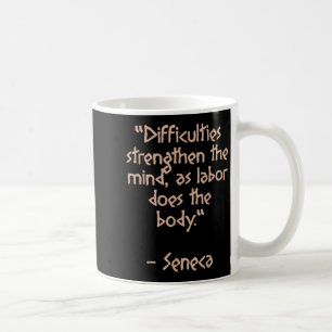 Stoic Philosopher - Svårigheter att stärka - Offer Kaffemugg