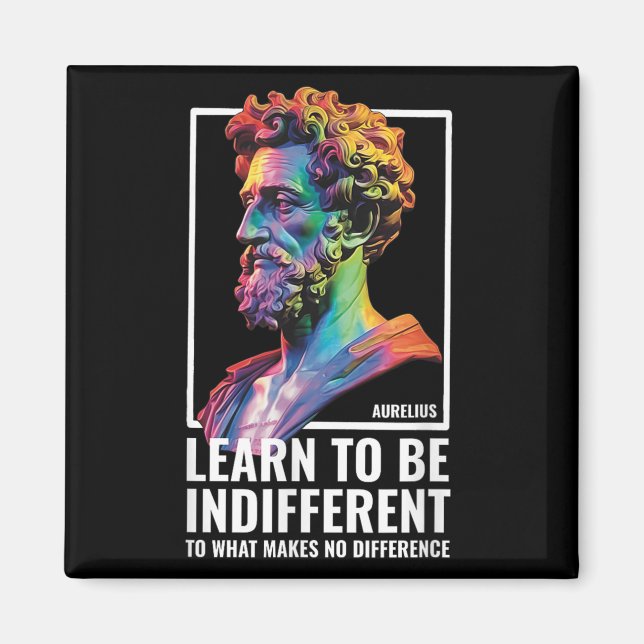Stoic Philosopher Wisdom Marcus Aurelius Philosoph Magnet (Framsidan)