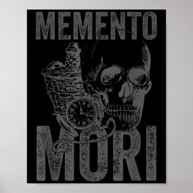 Stoic Philosophy Grått Hellenistic Stoicism Mement Poster (Framsidan)