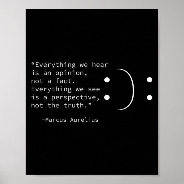 Stoic Quote by Marcus Aurelius, Stoicism Philosoph Poster (Framsidan)