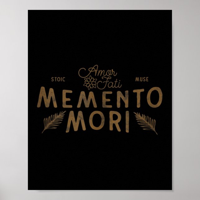 Stoic Quote _ Kärlek Fati _ Memento Mori _ Boho Ju Poster (Framsidan)