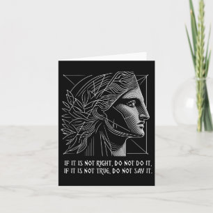 Stoic Quote Rhea Ancient Grekiska guddess Kort