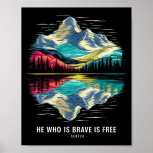 Stoic Seneca Philosoper Citote Modig Free Stoicism Poster