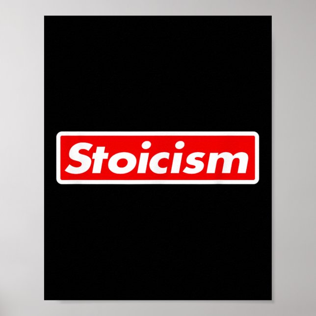 Stoic Shirt _ Stoicism Logotyp _ Philosophy Shirt Poster (Framsidan)