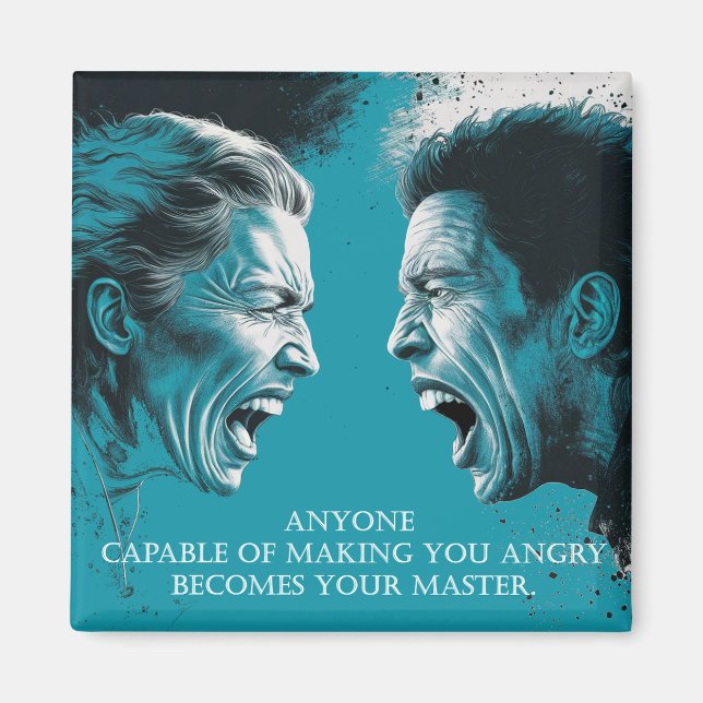 Stoic Wisdom: Emotional Control Quote - Magnet (Framsidan)