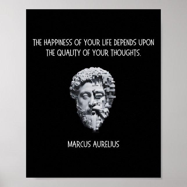 Stoicism Marcus Aurelius Quote _1 Poster (Framsidan)