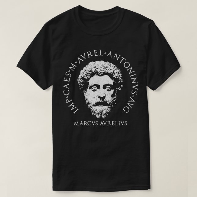 Stoicism Philosopher Kung Marcus Aurelius T Shirt (Design framsida)