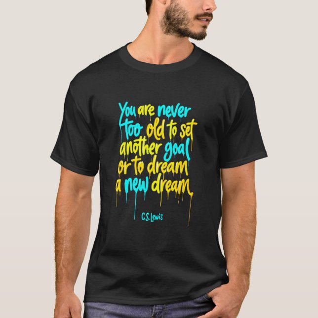Stoicism Wall Art, Motivation Quote T Shirt (Framsida)