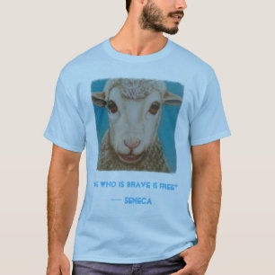 Stoisk fårskjorta med senecas citationstecken tee shirt