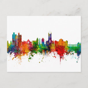 Stoke-on-Trent England Skyline Vykort